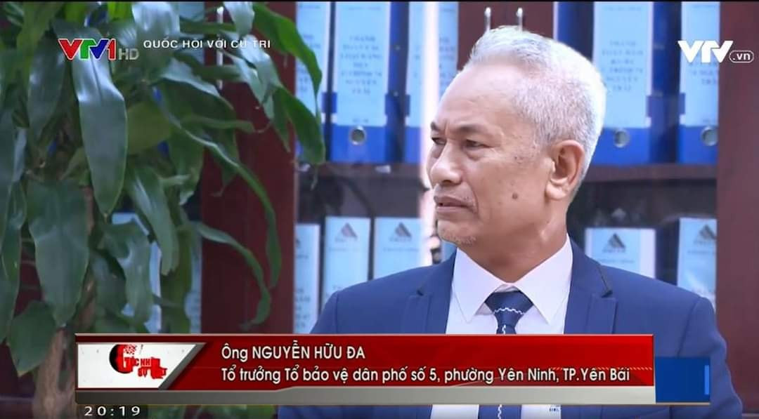 Ông Nguyễn Hữu Đa phát biểu trên truyền hình VTV1