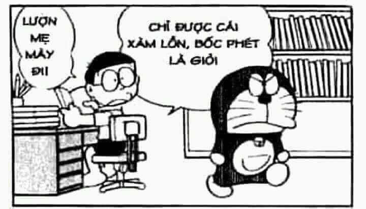 Nobita chửi Doraemon lượn mẹ mày đi