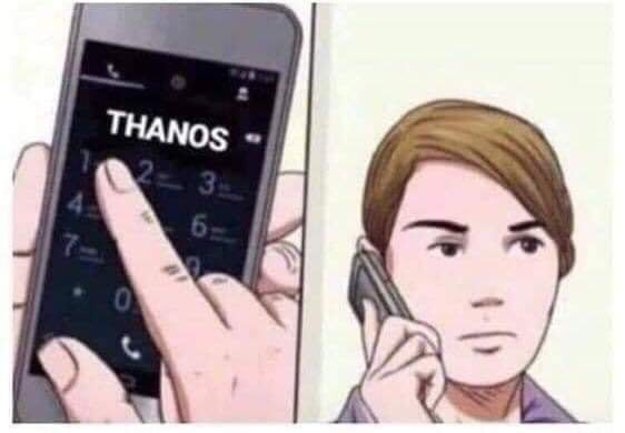 Bấm số điện thoại gọi cho Thanos