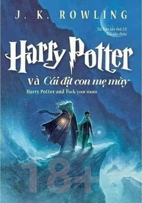 Bìa sách Harry Potter và cái dit con mẹ mày