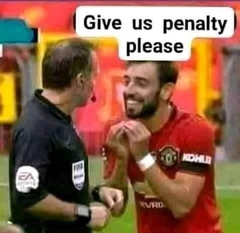 Bruno của Man Utd nói Give us penalty please
