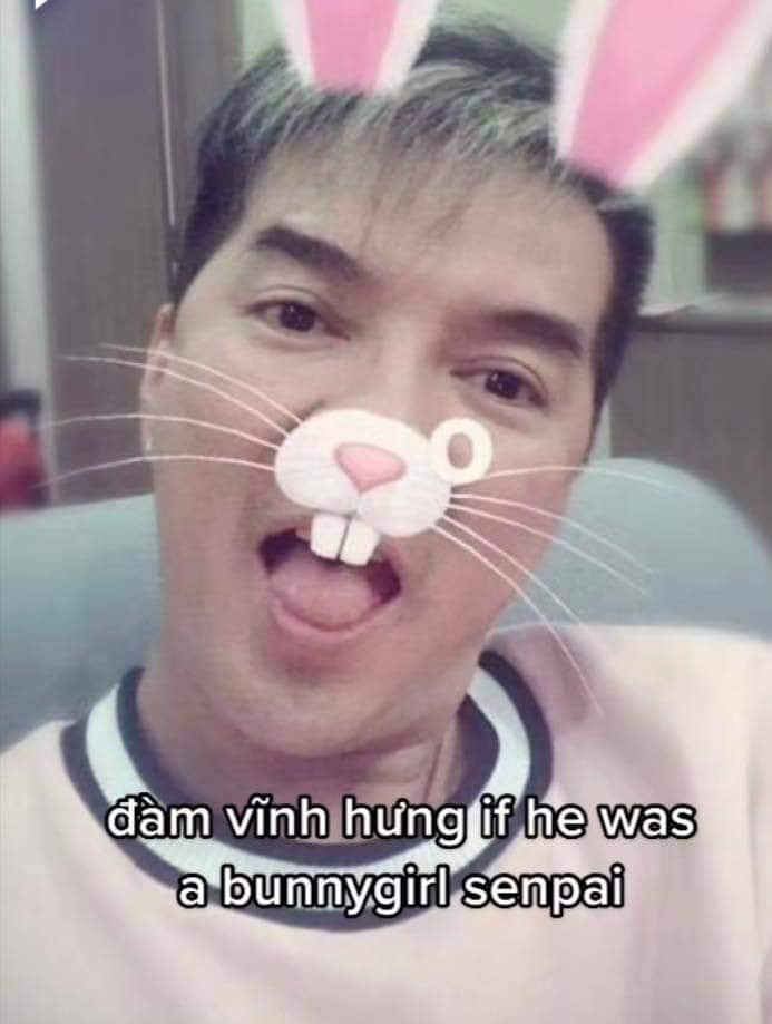 Đàm Vĩnh Hưng if he was a bunnygirl senpai