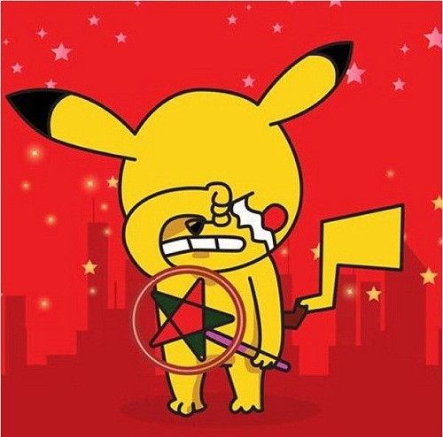 Avatar con pikachu khóc cầm lồng đèn trung thu