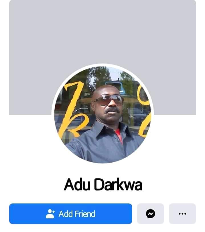 Facebook của anh da đen có tên Adu Darkwa (á đù dark quá)