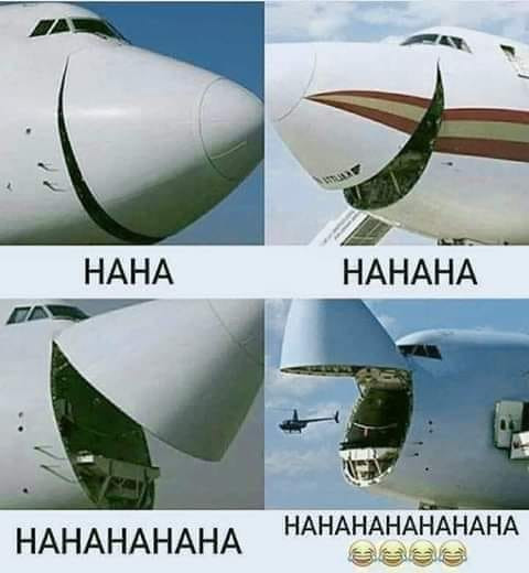 Hình ảnh máy bay cười haha nhiều lần
