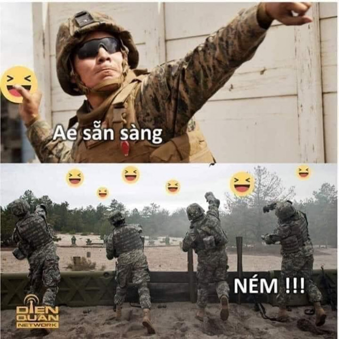 Lính Mỹ ném mặt cười haha vào bài đăng Facebook