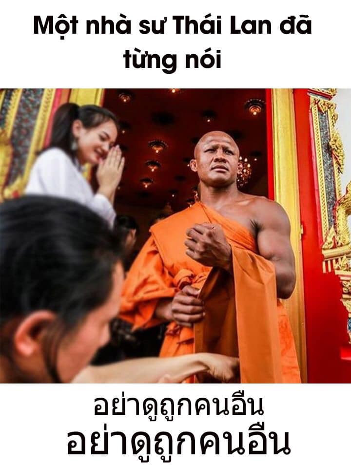 Một nhà sư Thái Lan đã từng nói toàn chữ Thái Lan