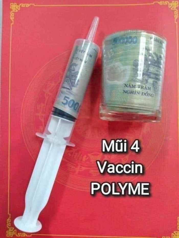 Mũi 4 vắc xin POLYME, vắc xin 500k