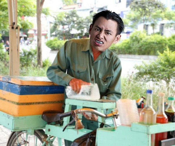 Người bán đá bào si rô Johnny Dang