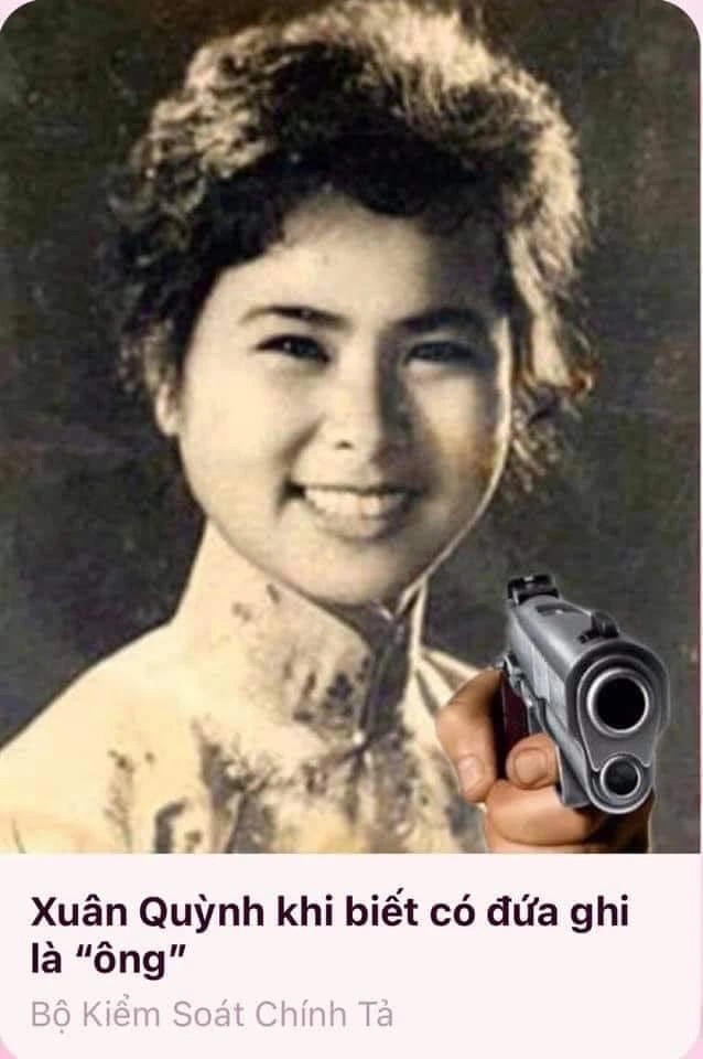 Xuân Quỳnh cầm súng khi biết có đứa ghi là "ông"
