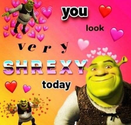 You look very shrexy today